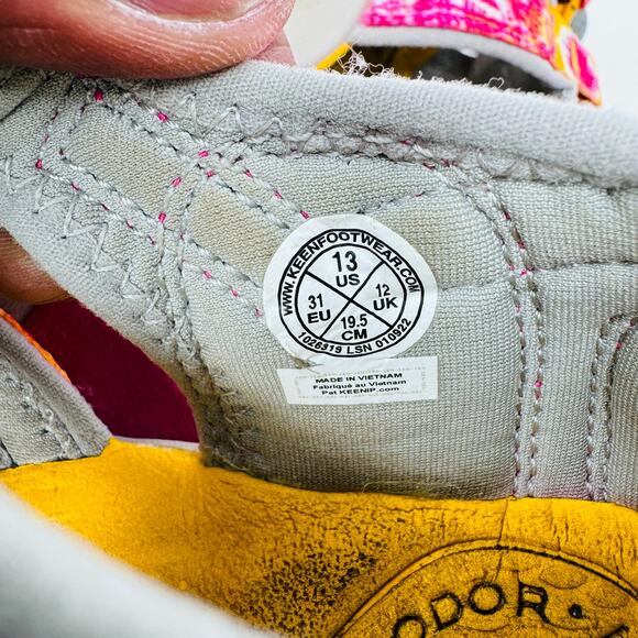 Keen Seacamp II CNX Sandals Lace Bungee Close Toe 1026319 Pink Kids Size 13 - Picture 9 of 9